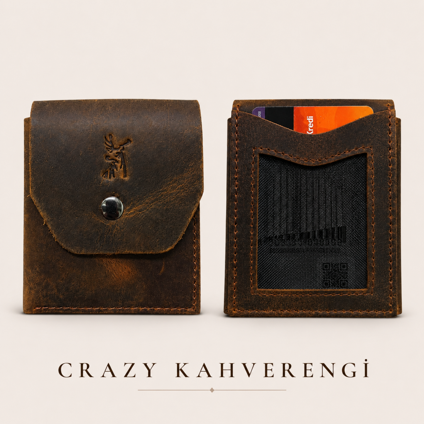 Corvex Leather El Yapımı Hakiki Deri Erkek Cüzdanı