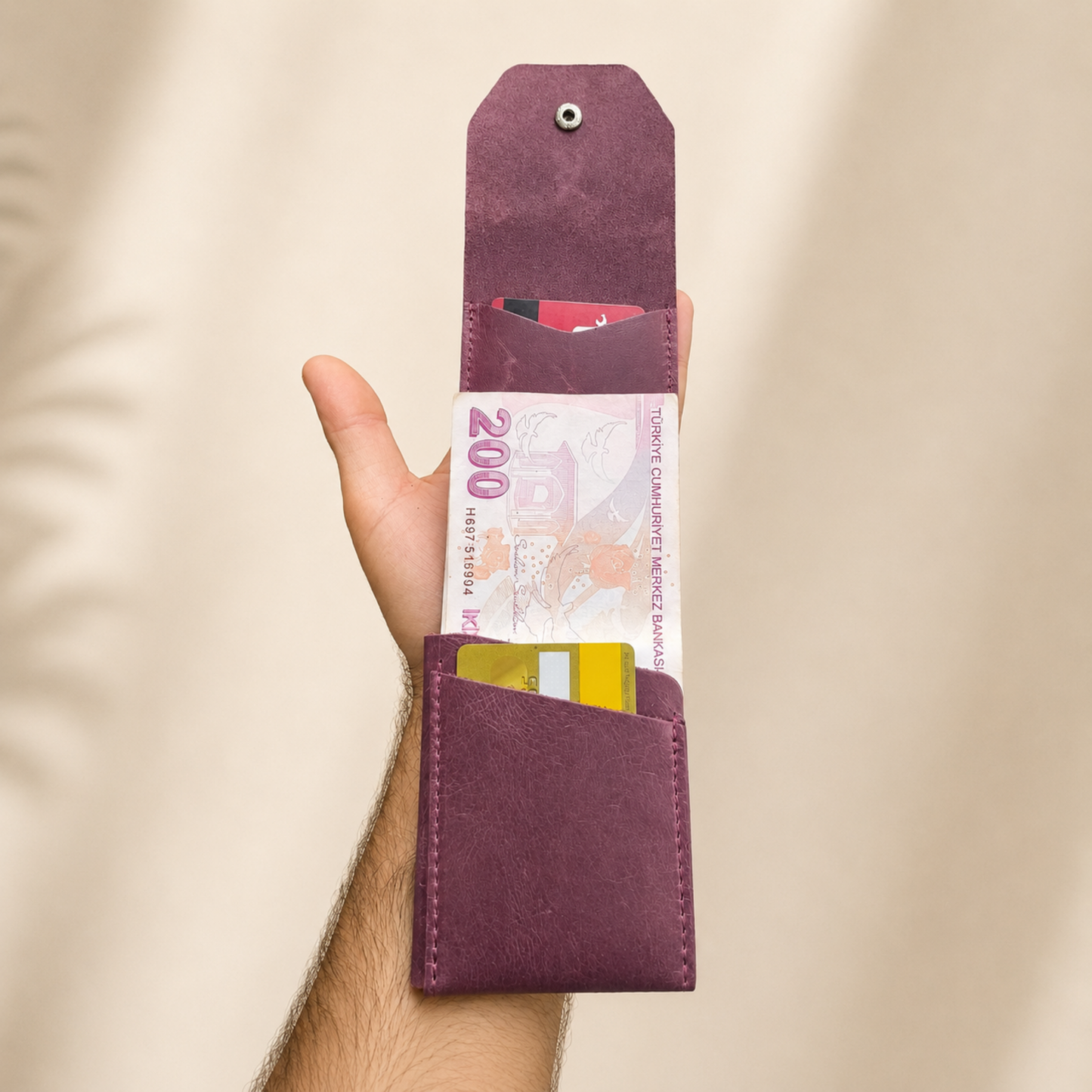 Corvex Leather El Yapımı Hakiki Deri Erkek Cüzdanı