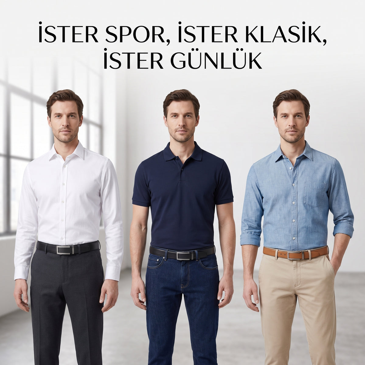 Corvex Premium Otomatik Hakiki Deri Kemer